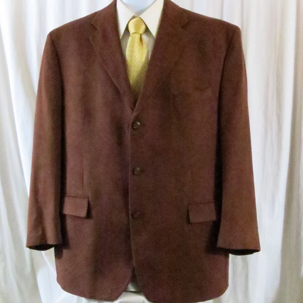 Brandini Blazer 46 Brown 3 Button